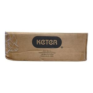 Keter Easy Assembly Deluxe Side Table with Shelf, 15.9"x15.9"x20.4", Graphite